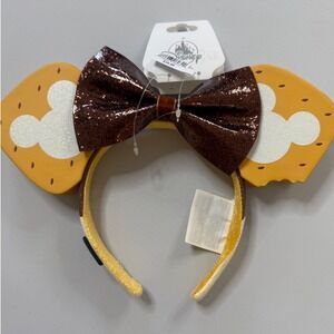 Disney Minnie Mouse Ears Headband Womens New Mickey S'mores Eats Collection NWT